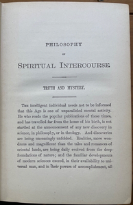 PHILOSOPHY OF SPIRITUAL INTERCOURSE - Davis, 1910 - AFTERLIFE GOOD EVIL SPIRITS