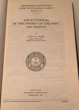BUTTERFLIES OF THE DISTRICT OF COLUMBIA AND VICINITY A. Clark 1st/1st 1932 Illus