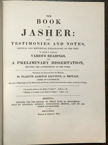 BOOK OF JASHER, SACRED BOOK OF THE BIBLE - 1948 ROSICRUCIAN AMORC MAGIC JEWS