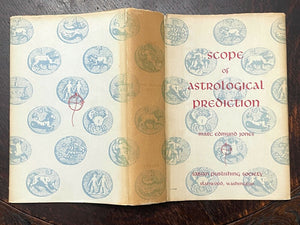 SCOPE OF ASTROLOGICAL PREDICTION - Marc Edmund Jones, 1st 1969 - ZODIAC - SIGNED
