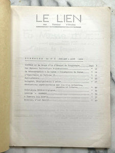 LE LIEN FRENCH OCCULT MAGAZINE - JULY-AUG 1964 REINCARNATION KARMA ROSICRUCIAN