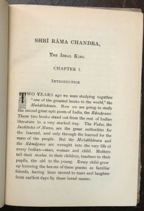 SHRI RAMA CHANDRA: THE IDEAL KING - Annie Besant, 1st 1905 THEOSOPHY RAMAYANA