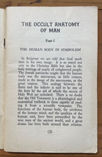 THE OCCULT ANATOMY OF MAN - Manly P. Hall, 1947 - MAGICK OCCULT HUMAN BODY