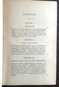 LAW OF PSYCHIC PHENOMENA - Hudson, 1898 HYPNOTISM TELEPATHY MIND CONTROL GHOSTS