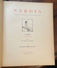 SARDIS - ARCHITECTURE (Vol. 2)  - Butler, 1st 1925 - LYDIAN GREEK ROMAN  EMPIRES