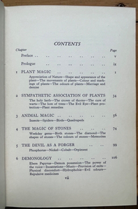 DEMONOLOGY, SYMPATHETIC MAGIC AND WITCHCRAFT - 1st, 1961 - PLANT ANIMAL MAGICK