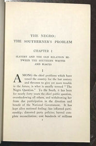 1904 THE NEGRO: THE SOUTHERNER'S PROBLEM; AFRICAN AMERICAN CIVIL RIGHTS EQUALITY