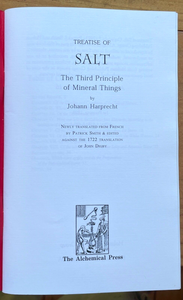 TREATISE OF SALT - 1999 - OCCULT ELEMENTAL MAGICK ALCHEMY ALCHEMICAL STUDIES