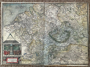 1578 / 1593 - GERMANIAE TOTIUS NOSTRAE EUROPAE - Gerard De Jode - MAP OF GERMANY