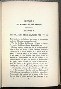 SEPHARIAL - ASTROLOGY: HOW TO MAKE AND READ YOUR OWN HOROSCOPE - 1900s ZODIAC