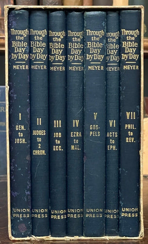 THROUGH THE BIBLE DAY BY DAY - Meyer, 1st 1914 - 7 Volumes CHRISTIANITY STUDIES