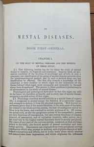 MENTAL PATHOLOGY & THERAPEUTICS - Griesinger, 1882 - PSYCHOLOGY MENTAL ILLNESS