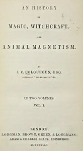 HISTORY OF MAGIC, WITCHCRAFT, ANIMAL MAGNETISM - 1851 SCIENCE NATURAL PHENOMENA