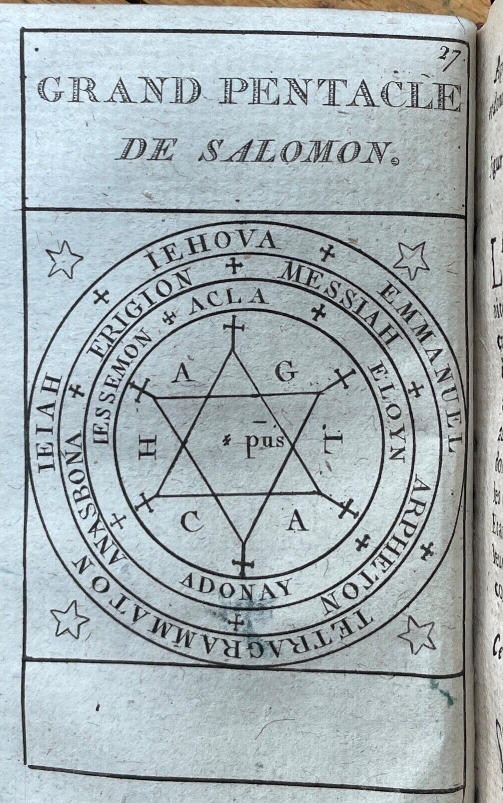 1670 GRIMOIRE DU PAPE HONORIUS WITCHCRAFT, SORCERY, 1st BLACK MAGICK