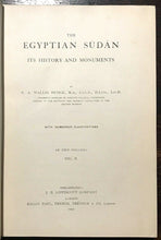 THE EGYPTIAN SUDAN - Budge, 1st Ed 1907, 2 VOLS ANCIENT AFRICA MONUMENTS HISTORY