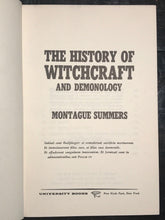 THE HISTORY OF WITCHCRAFT by Montague Summers, 1st Ed / 5th Printing, 1965 HC/DJ