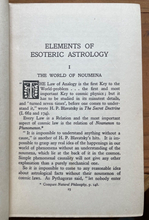 ELEMENTS OF ESOTERIC ASTROLOGY - A.E. Thierens, 1st 1931 - ZODIAC, HOROSCOPE