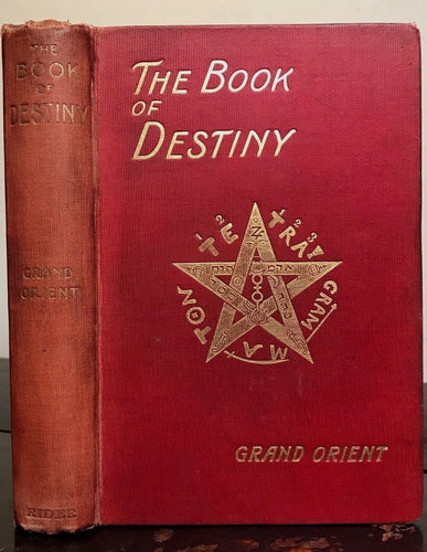 A.E. WAITE - THE BOOK OF DESTINY - 1st/1st 1912 - MAGIC DIVINATION GRIMOIRE