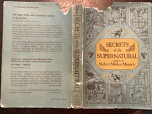 SECRETS OF THE SUPERNATURAL - Mason, 1st 1975 OCCULT GHOSTS WITCHCRAFT MONSTERS