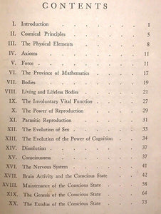 SIGNED - Law of Vital Transfusion & Phenomenon of Consciousness - C. Reed, 1921
