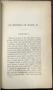 HISTORY OF MAGIC, WITCHCRAFT, ANIMAL MAGNETISM - 1851 SCIENCE NATURAL PHENOMENA