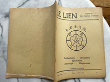 LE LIEN FRENCH OCCULT MAGAZINE - MARCH-APRIL 1964 - EVOLUTION PROPHECIES SAINTS