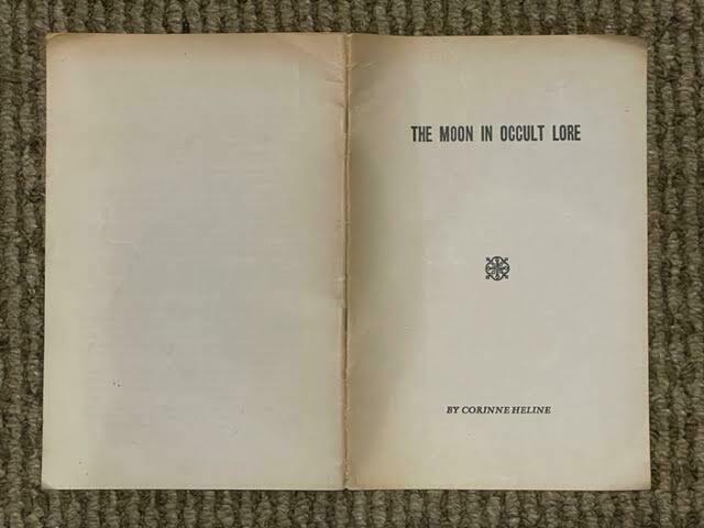 THE MOON IN OCCULT LORE - 1st 1965 - OCCULT LUNAR MOON SYMBOLISM MEANING