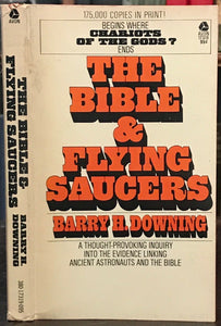 BIBLE AND FLYING SAUCERS - Downing, 1970 - ANCIENT ALIEN ASTRONAUTS - SIGNED