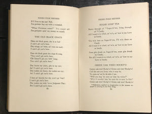 NEGRO FOLK RHYMES: Wise and Otherwise by Thomas Talley, 1st/1st 1922 FOLK SONGS