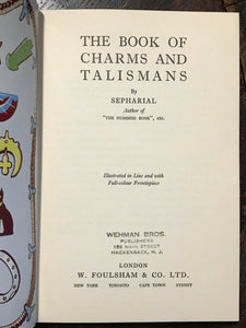 SEPHARIAL - BOOK OF CHARMS AND TALISMANS, 1950 - KABALA MAGIC AMULET OCCULT