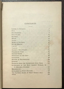 HOUSEHOLD BACTERIOLOGY - Elliott, 1918 GERMS BACTERIA MOLDS DISEASE PREVENTION