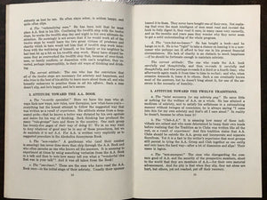 ALCOHOLICS ANONYMOUS AA - Pfau / John Doe - GOLDEN BOOK OF ATTITUDES, 1st 1949