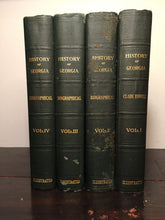 THE HISTORY OF GEORGIA Clark Howell, 1st/1st 1926, 4 Volumes, Illustrated — RARE