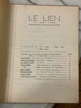 LE LIEN FRENCH OCCULT MAGAZINE - MARCH-APRIL 1963 - PREDICTIONS PRAYER CATHEDRAL