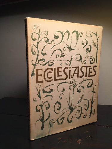 ECCLESIASTES OR THE PREACHER Ben Shahn Scarce Dust Jacket Bible Scripture Hebrew