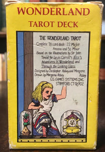 WONDERLAND TAROT DECK - 1989, ALICE IN WONDERLAND TAROT CARDS, NEW OLD STOCK