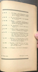 MACONNERIE OCCULTE, L'INITIATION HERMETIQUE - Rogan, 1947 OCCULT MASON HERMETIC