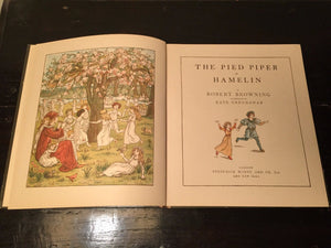 PIED PIPER OF HAMELIN, R. Browning, Kate Greenaway Early Edition, 1900-1920, HC