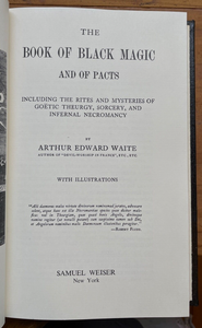 A.E. WAITE - BOOK OF BLACK MAGIC AND PACTS, 1980 GOETIC MAGICK SORCERY GRIMOIRE