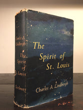 SPIRIT OF ST. LOUIS, Charles Lindbergh TRUE 1st/1st 1953 HC/DJ Scribners "A", $5