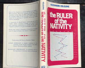 RULER OF THE NATIVITY Alexandre Volguine, 1st/1st 1973, HC/DJ Astrology Illustr.