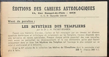 MACONNERIE OCCULTE, L'INITIATION HERMETIQUE - Rogan, 1947 OCCULT MASON HERMETIC