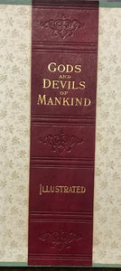 GODS AND DEVILS OF MANKIND - Dobbins, 1897 - RARE SALESMAN / DUMMY COPY PAGAN