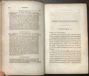 SPIRIT MANIFESTATIONS - Dods, 1st 1854 - NATURAL PHENOMENA GHOSTS APPARITIONS