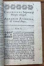 1655 - ASTROLOGICAL JUDGEMENT OF DISEASES - Nicholas Culpeper - ASTROLOGY OCCULT