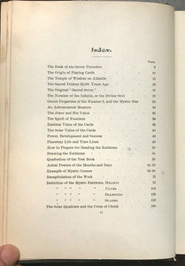 1919 MYSTIC TEST BOOK OR THE MAGIC OF THE CARDS - CARTOMANCY DIVINATION MAGICK