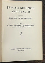 JEWISH SCIENCE AND HEALTH - 1st 1925 - JUDAISM JEWS SPIRITUAL RELIGION LIFE