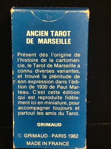 1982 - Vintage Mini Tarot de Marseille Cards Deck - Pocket Size, Grimaud Paris
