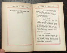 PAGAN PRAYERS - Marah Ellis Ryan, 1st 1913 NATIVE AMERICAN WORLD PRAYERS CHANTS