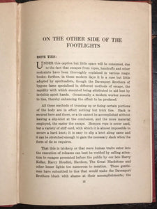 ON THE OTHER SIDE OF THE FOOTLIGHTS by Dr. X, 1st/1st 1922 Occult De-bunking